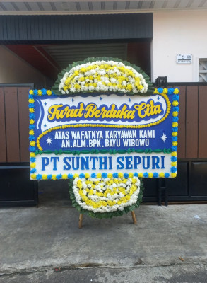 Papan Bunga Duka di Pb Bengkel Baru