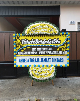 Papan Bunga Duka di Pb Bengkel Baru